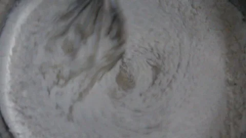 Hand with rice flour Stock Footage 91248472