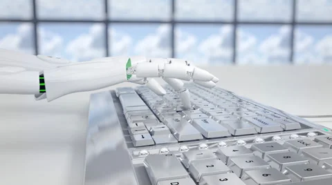 Hand of a robot in action Stock Footage 37071230