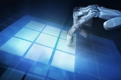 Hand of robot Stock Illustration