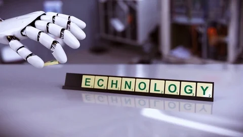 Hand robot technology Stock Footage 95037687