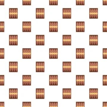Hand rolled cigar boxes creating seamless pattern texture 库存插图