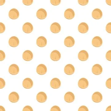 Hand rolled dumplings forming seamless food pattern Stock Illustration