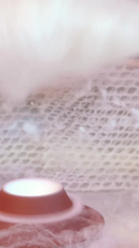 Hand rolling cotton candy in candy floss machine. Making candyfloss. Candy floss Stock Footage 317537938