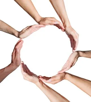 Hand round 스톡 사진