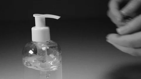 Hand sanitation Stock Footage 127591707