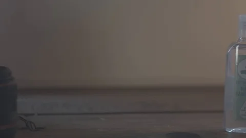 Hand sanitiser (log) 2 Stock Footage 126986544