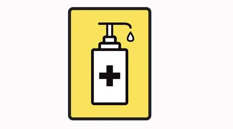 Hand Sanitize Icon. Stock Illustration