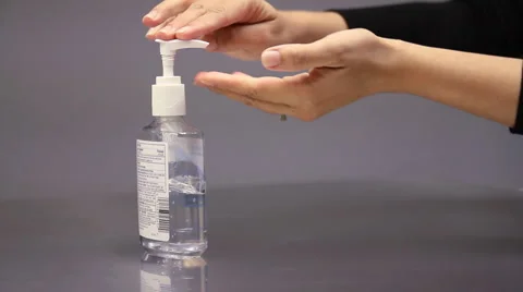 Hand sanitizer 1062 Stock Footage 1091646