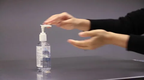 Hand sanitizer 1064 Stock Footage 1091636