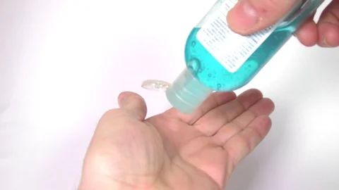 Hand Sanitizer Application Stock Footage 127583331
