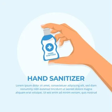 Hand Sanitizer Concept vector design Stock Illustration