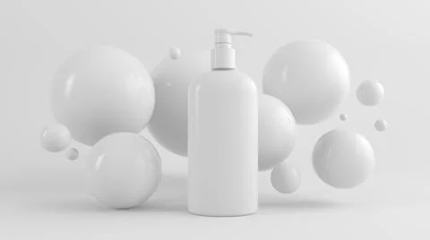 Hand sanitizer mock up Stock Illustration