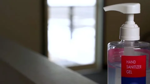 Hand Sanitizer Pump Bottle Vídeos de archivo 148154891