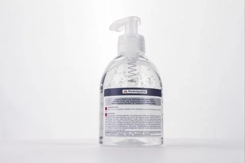Hand sanitizer in pump bottle Stock Footage 271369067