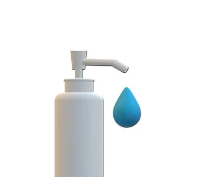Hand sanitizer pump bottle Stock Illustration