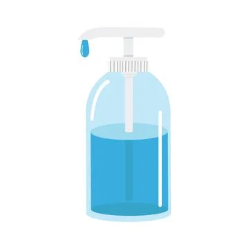 Hand sanitizer pump bottle vector Stock Illustration