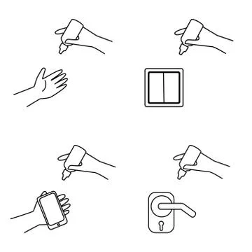 Hand sanitizer usage icon set. How to use hand sanitizer medical infographic Illustration