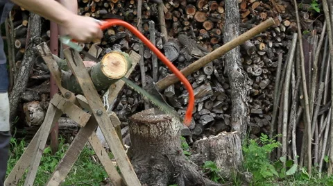 Hand Saw Stock Footage 44189930