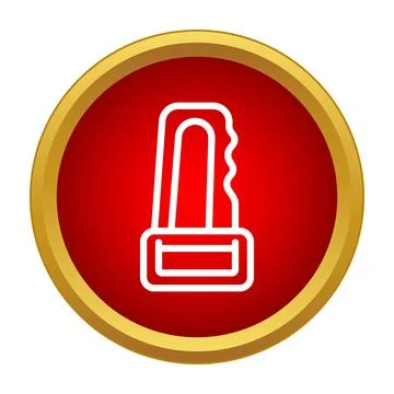 Hand saw icon outlining cutting woodworking tool Ilustración de archivo