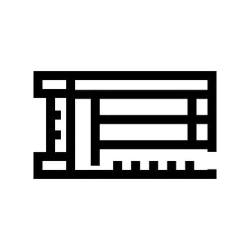 Hand saw icon representing carpentry and construction work Ilustración de archivo