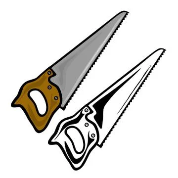 Hand saw Stock Illustration