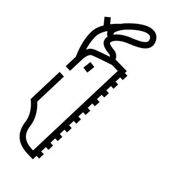 Hand saw tool for construction and carpentry work Ilustración de archivo