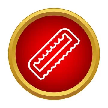 Hand saw tool icon for construction and carpentry Stock Illustration