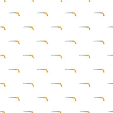 Hand saw tools pattern for construction and carpentry 库存插图