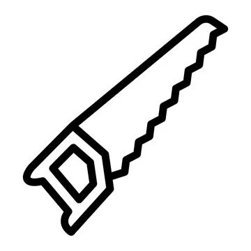Hand saw Vector Icon Design Illustration Stock Illustration
