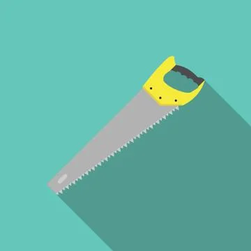 Hand saw vector Stock Illustration