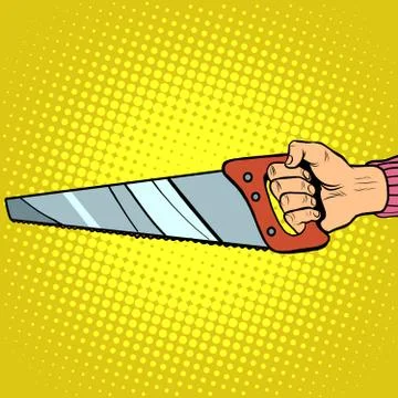 Hand saw vector tool Stock-Illustration