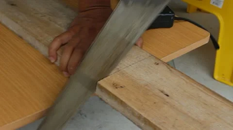 Hand sawing Stock Footage 20458214