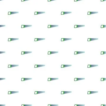 Hand saws pattern on white background Stock Illustration