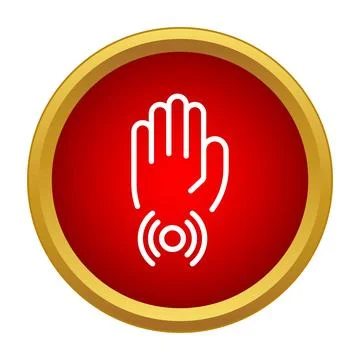 Hand scan access control security sensor system Stock-Illustration