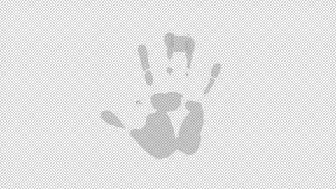 Hand scan fingerprint overlay software animation on alpha channel Stock Footage 276384737