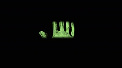 Hand Scanner Animation Stock Footage 64069462