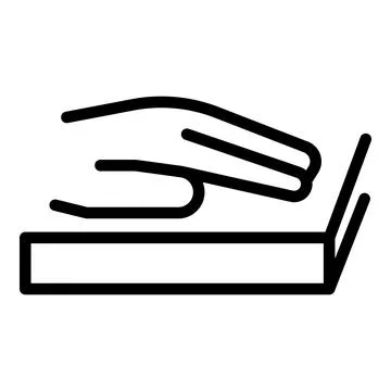 Hand scanner icon outline vector. Scan reader Stock-Illustration