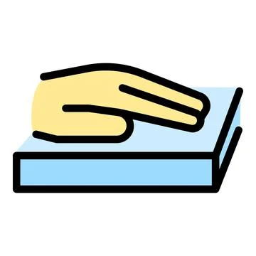 Hand scanner icon vector flat イラスト素材