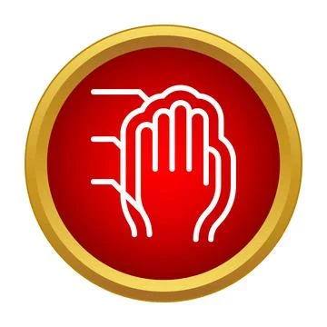 Hand scanning for biometric identification and security access Stock Illustration