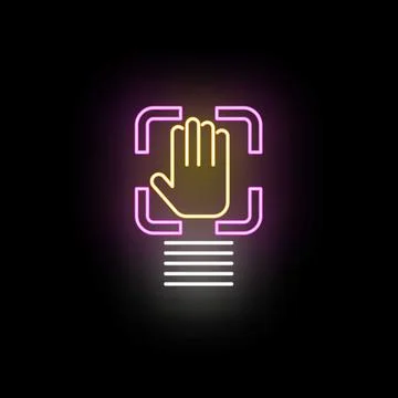 Hand scanning for biometric identification and security access Stock Illustration