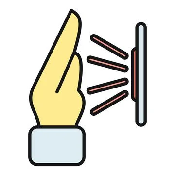 Hand scanning for biometric security and identification access Illustrazione stock