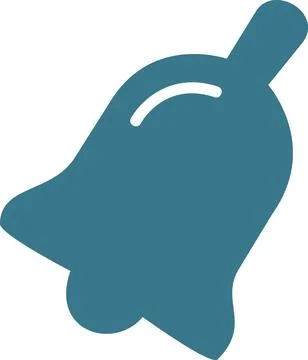 Hand school bell for lesson start Stock Illustration