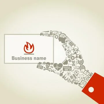 Hand a science4 Stock Illustration