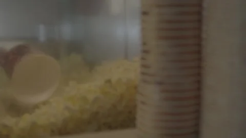 Hand Scooping Movie Theater Popcorn Stock Footage