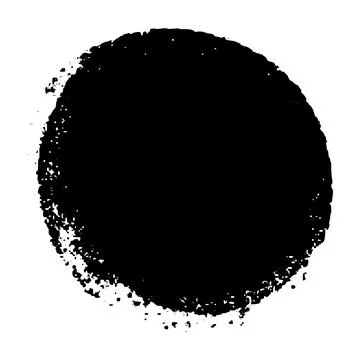 Hand-scribbled crayon circles with pastel texture. Paint oval shapes and wax Stock Illustration
