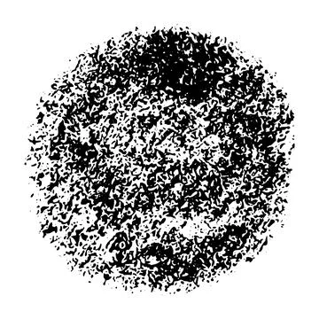 Hand-scribbled crayon circles with pastel texture. Paint oval shapes and wax Stock Illustration