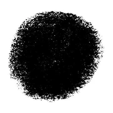 Hand-scribbled crayon circles with pastel texture. Paint oval shapes and wax Stock Illustration