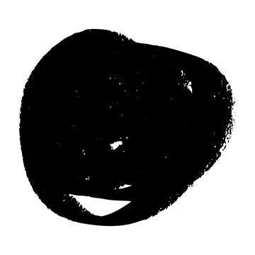 Hand-scribbled crayon circles with pastel texture. Paint oval shapes and wax Stock Illustration