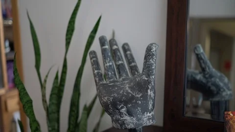 Hand Sculpture Stock Footage 129326254