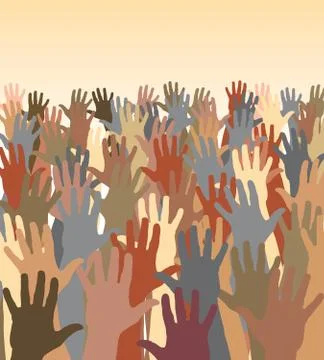 Hand sea Stock Illustration